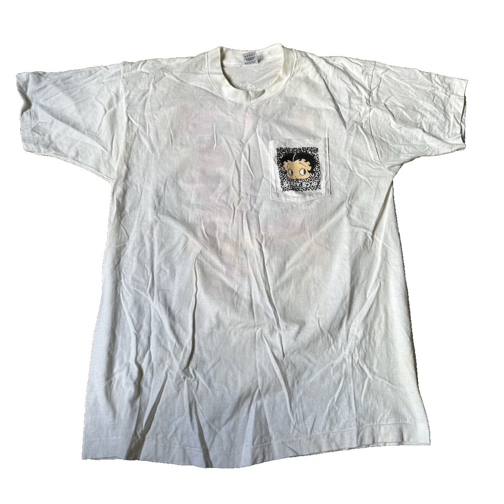 Betty Boop Men's Cow Girl ‎ XL t-Shirt White